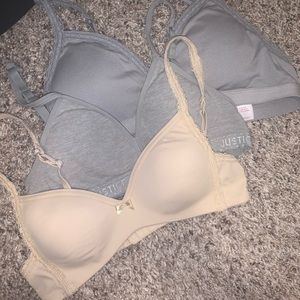 3 justice bras